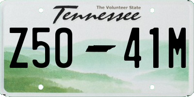 TN license plate Z5041M