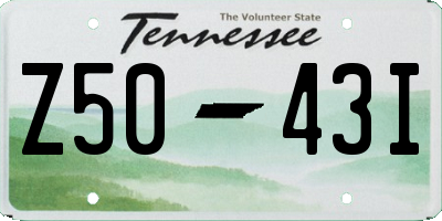 TN license plate Z5043I