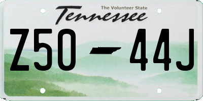TN license plate Z5044J