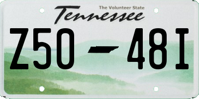 TN license plate Z5048I