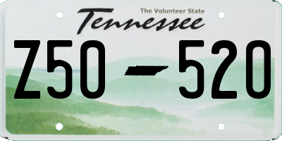 TN license plate Z5052O