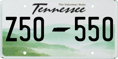 TN license plate Z5055O