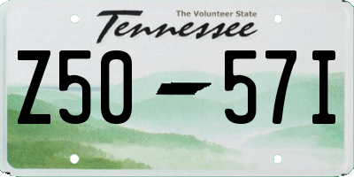 TN license plate Z5057I