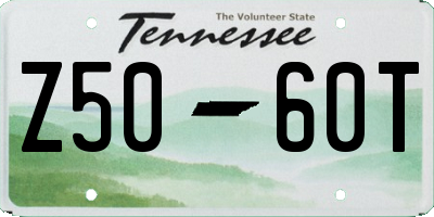 TN license plate Z5060T