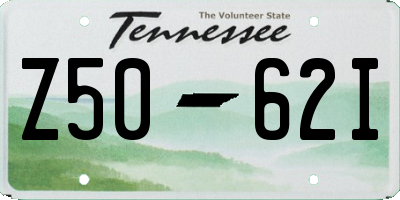 TN license plate Z5062I
