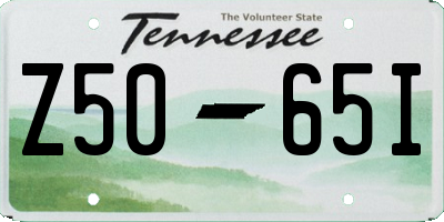 TN license plate Z5065I