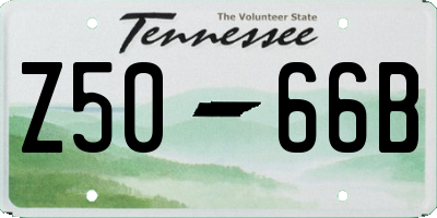 TN license plate Z5066B