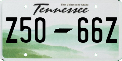 TN license plate Z5066Z