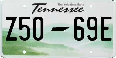 TN license plate Z5069E