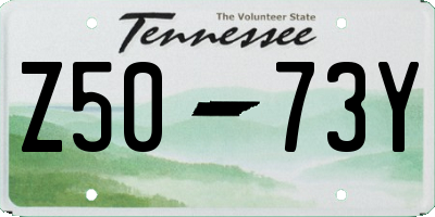 TN license plate Z5073Y