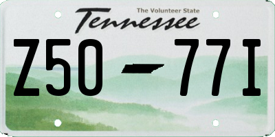 TN license plate Z5077I