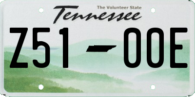 TN license plate Z5100E