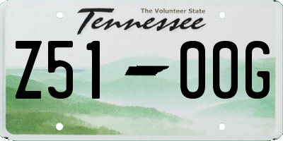 TN license plate Z5100G