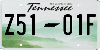 TN license plate Z5101F