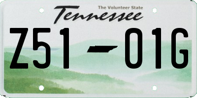 TN license plate Z5101G