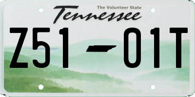 TN license plate Z5101T