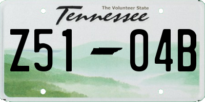 TN license plate Z5104B