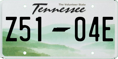 TN license plate Z5104E