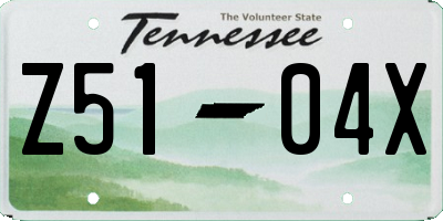 TN license plate Z5104X