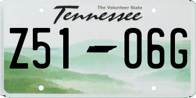 TN license plate Z5106G
