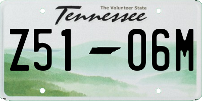 TN license plate Z5106M