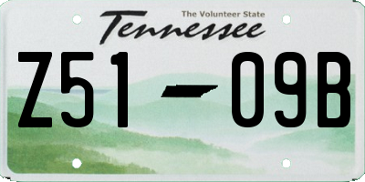 TN license plate Z5109B