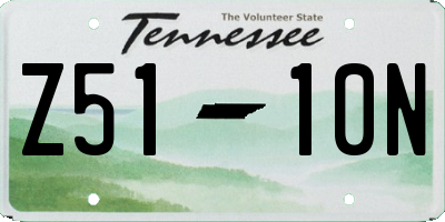 TN license plate Z5110N