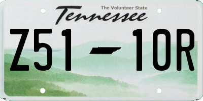 TN license plate Z5110R