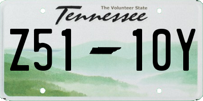TN license plate Z5110Y