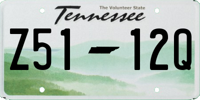 TN license plate Z5112Q