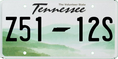 TN license plate Z5112S