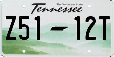 TN license plate Z5112T