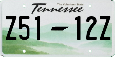 TN license plate Z5112Z