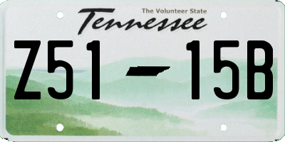 TN license plate Z5115B