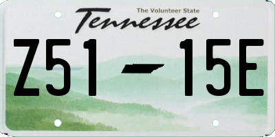 TN license plate Z5115E