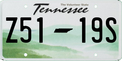 TN license plate Z5119S