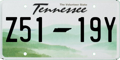 TN license plate Z5119Y