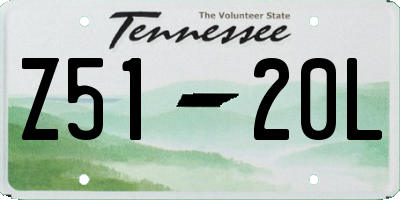 TN license plate Z5120L