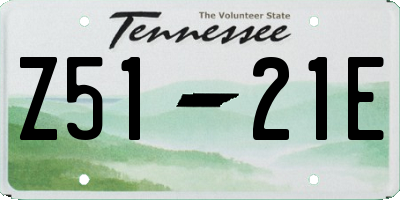 TN license plate Z5121E