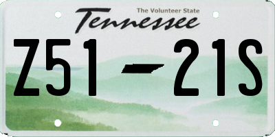 TN license plate Z5121S