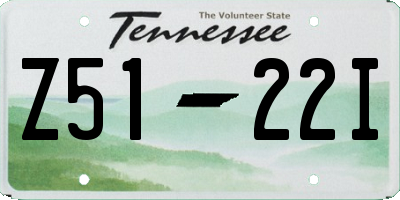 TN license plate Z5122I