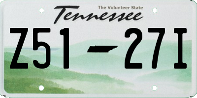 TN license plate Z5127I