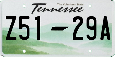 TN license plate Z5129A