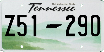 TN license plate Z5129O