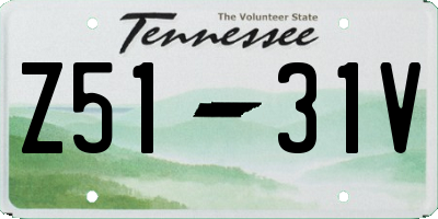 TN license plate Z5131V