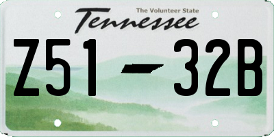TN license plate Z5132B