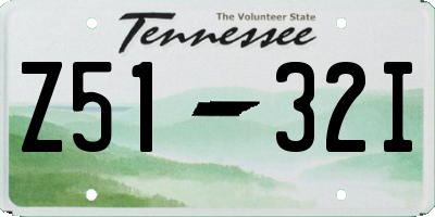 TN license plate Z5132I