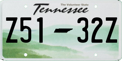 TN license plate Z5132Z