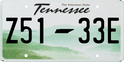 TN license plate Z5133E