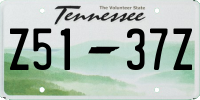 TN license plate Z5137Z